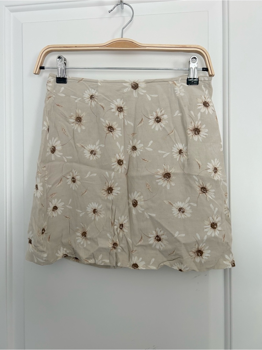 Vintage Y2K Express Floral Brown Cream Daisy Skirt
